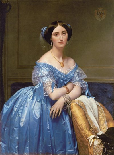 Portret van de Prinses de Broglie door Jean Auguste Dominique Ingres